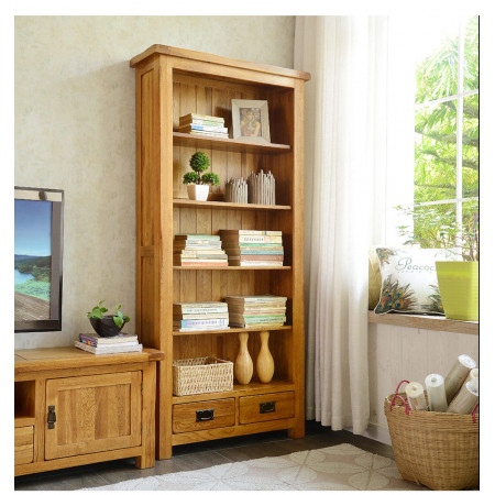 Rustic Oak : Kệ Sách Gỗ Sồi - 90cm